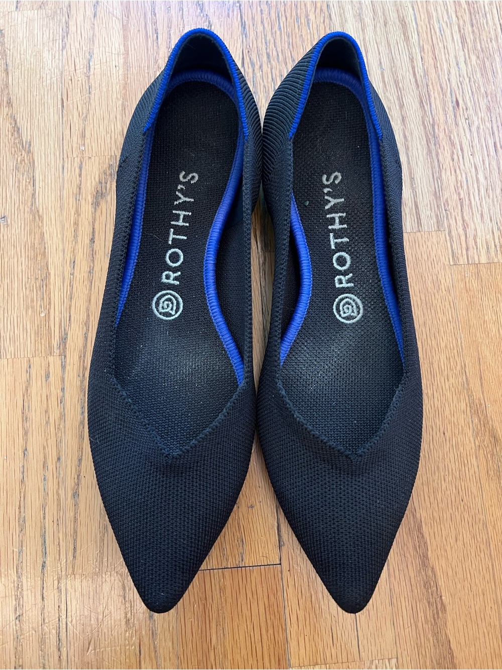 Rothy's Women's Black Pointed Knit Flats